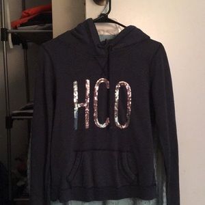 Blue hollister pullover sweater